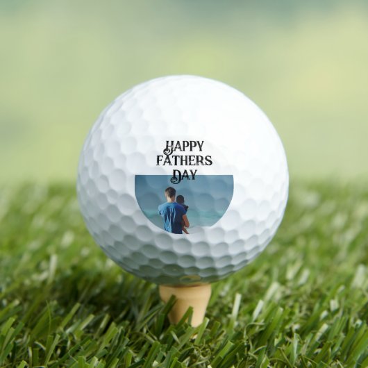 Aangepaste fotobal Happy Fathers Day Golfballen (Insitu Shirt)