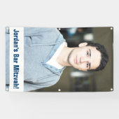 Aangepaste fotobalk Mitzvah Banner (Horizontaal)