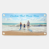 Aangepaste fotobanner met tekst spandoek (Horizontaal)