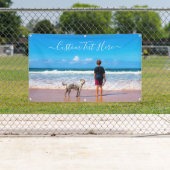 Aangepaste fotobanner met uw foto en tekst spandoek (Insitu)