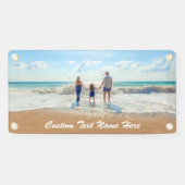 Aangepaste fotobanner met uw foto's en tekst spandoek (Horizontaal)