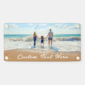 Aangepaste fotobanner met uw foto's en tekst spandoek (Horizontaal)