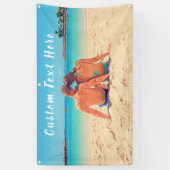 Aangepaste fotobanner met uw foto's en tekst spandoek (Verticaal)