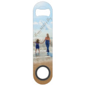Aangepaste Fotobar Sleutel Geschenk Gelukkige Moed Speed Flessenopener (Achterkant)