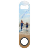 Aangepaste Fotobar Sleutel Geschenk met Tekst Naam Speed Flessenopener (Voorkant)