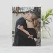 Aangepaste fotobasis voor vellum overlay bruiloft kaart (Staand voorkant)