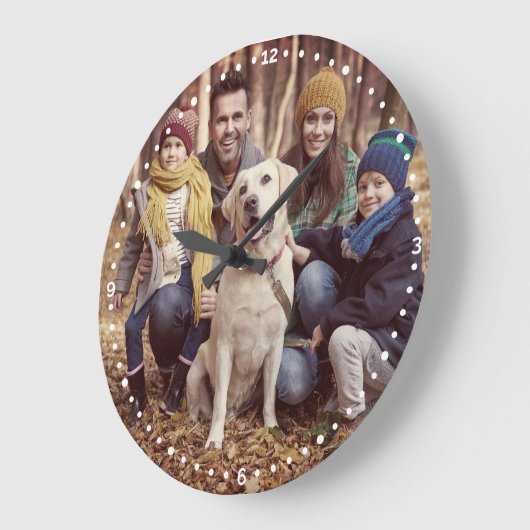 Aangepaste fotobedekking grote klok (Hoek)