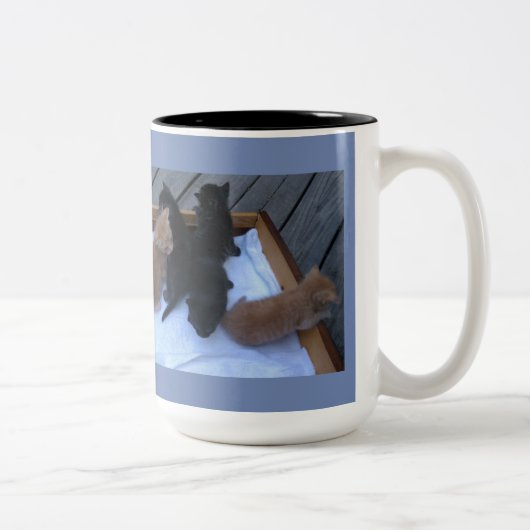 Aangepaste Fotobeker Tweekleurige Koffiemok (Rechts)