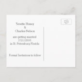 Aangepaste fotobruiloft bespaart het Briefkaart Da (Achterkant)
