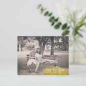 Aangepaste fotobruiloft bespaart het Briefkaart Da (Staand voorkant)