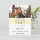 Aangepaste fotobruiloft kaart (Staand voorkant)