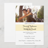 Aangepaste fotobruiloft kaart (Voorkant / Achterkant)