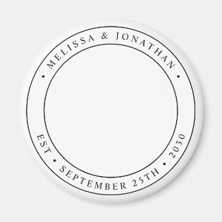 Aangepaste fotobruiloft magneet