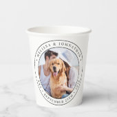 Aangepaste fotobruiloft papieren bekers (Achterkant)