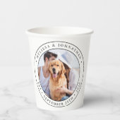 Aangepaste fotobruiloft papieren bekers (Voorkant)