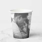 Aangepaste fotobruiloft papieren bekers (Achterkant)