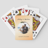 Aangepaste fotobruiloft pokerkaarten (Achterkant)