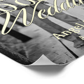 Aangepaste Fotobruiloft Welcome Poster (Hoek)