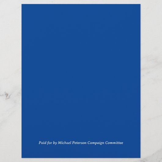 Aangepaste fotocampagne flyer (Achterkant)