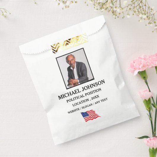 Aangepaste fotocampagne Politieke promotie Bedankzakje (Gezegeld)