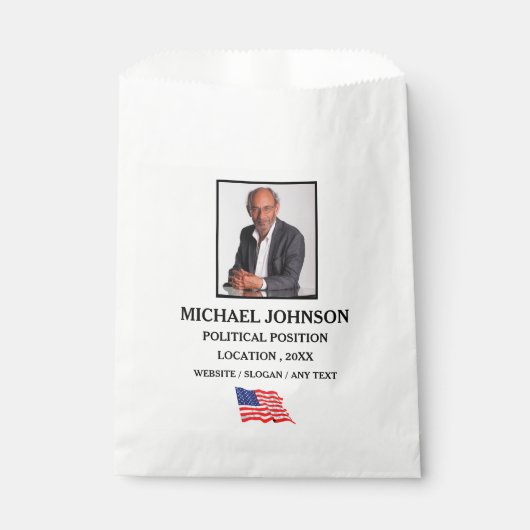 Aangepaste fotocampagne Politieke promotie Bedankzakje (Voorkant)