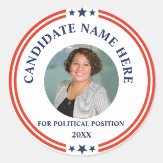 Aangepaste fotocampagne ronde sticker