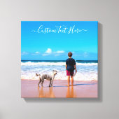 Aangepaste fotocanvas Print uw foto's en tekst (Voorkant)