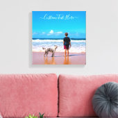 Aangepaste fotocanvas Print uw foto's en tekst (Insitu (Woonkamer))