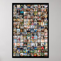 Aangepaste Fotocollage 150 Foto's Raster