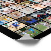 Aangepaste fotocollage 150 foto's raster poster (Hoek)