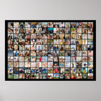 Aangepaste Fotocollage 150 Foto's Raster