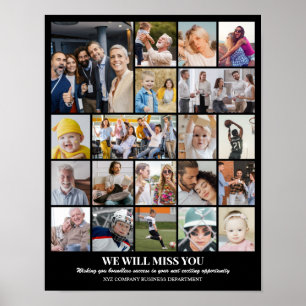 Aangepaste fotocollage 20 foto's raster 11x14 22x2 poster