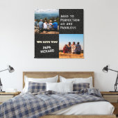 Aangepaste Fotocollage 60th Verjaardagscadeaus voo Canvas Afdruk (Insitu (Slaapkamer))