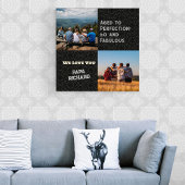 Aangepaste Fotocollage 60th Verjaardagscadeaus voo Canvas Afdruk