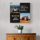 Aangepaste Fotocollage 60th Verjaardagscadeaus voo Canvas Afdruk