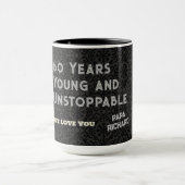 Aangepaste Fotocollage 60th Verjaardagscadeaus voo Mok (Midden)