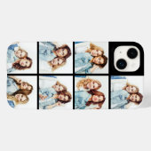 Aangepaste fotocollage 7 vierkante foto's Zwart Case-Mate iPhone Case (Achterkant (horizontaal))