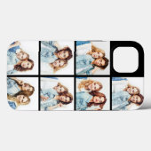 Aangepaste fotocollage 7 vierkante foto's Zwart Case-Mate iPhone Case (Achterkant (horizontaal))