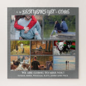 Aangepaste fotocollage | 8 houtskool grijs legpuzzel (Verticaal)