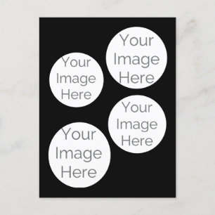 Aangepaste fotocollage ansichtkaart – 4 foto sjabl briefkaart