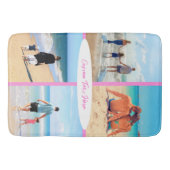 Aangepaste fotocollage badmat Uw foto's en tekst (Voorkant)