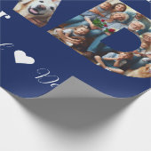 Aangepaste fotocollage | Beste papa ooit Cadeaupapier (Hoek)