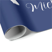 Aangepaste fotocollage | Beste papa ooit Cadeaupapier (Rol Hoek)