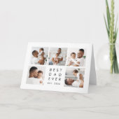 Aangepaste fotocollage Beste papa ooit Kaart (Voorkant)