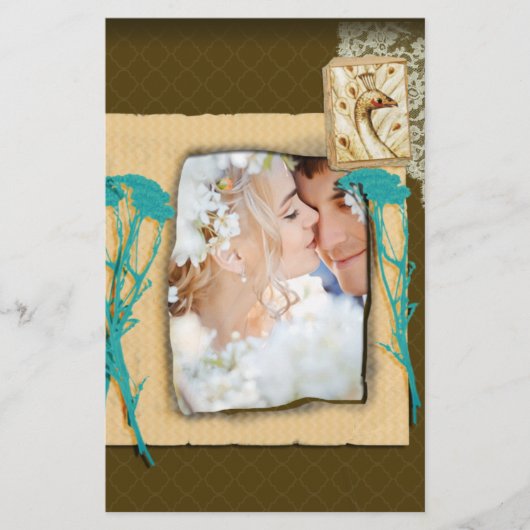 Aangepaste fotocollage briefpapier (Voorkant)