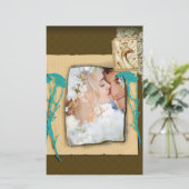 Aangepaste fotocollage briefpapier (Staand voorkant)