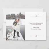 Aangepaste Fotocollage Bruiloft Dank u Kaart (Achterkant)