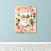 Aangepaste fotocollage canvas afdruk (Insitu (Houten vloer))