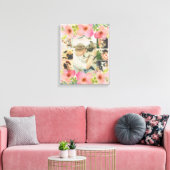 Aangepaste fotocollage canvas afdruk (Insitu (Woonkamer))