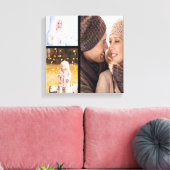 Aangepaste Fotocollage Canvas - Zwart Lijst (Insitu (Woonkamer))